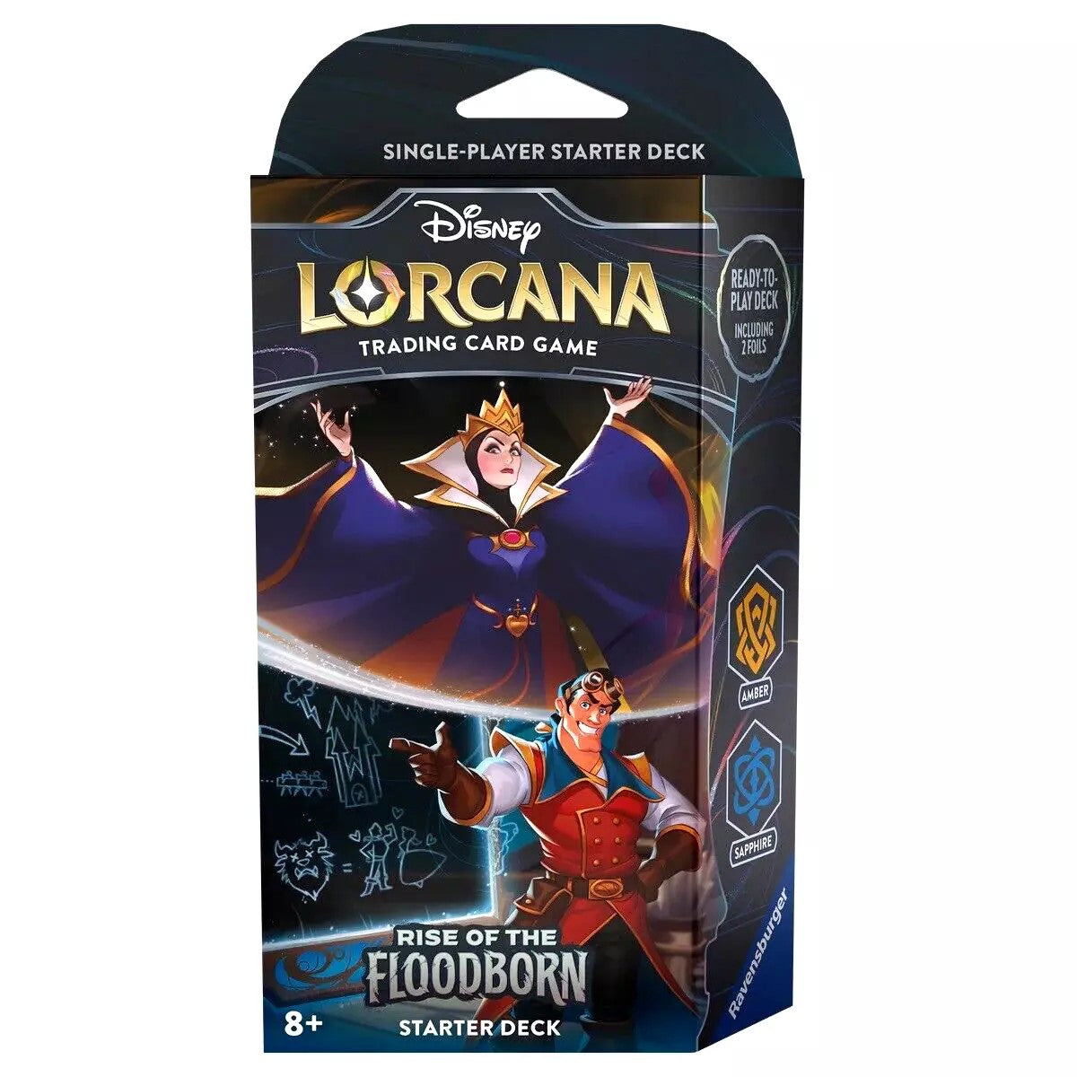 Disney Lorcana TCG: Rise of the Floodborn Starter Deck Amber & Sapphire