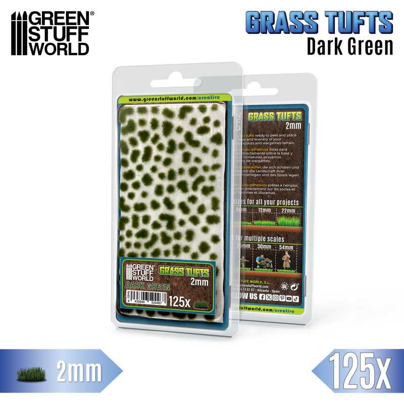 Grass Tufts - Dark Green (2mm)