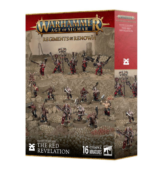 GW Warhammer AoS BLADES OF KHORNE REGIMENTS OF RENOWN: THE RED REVELATION - New