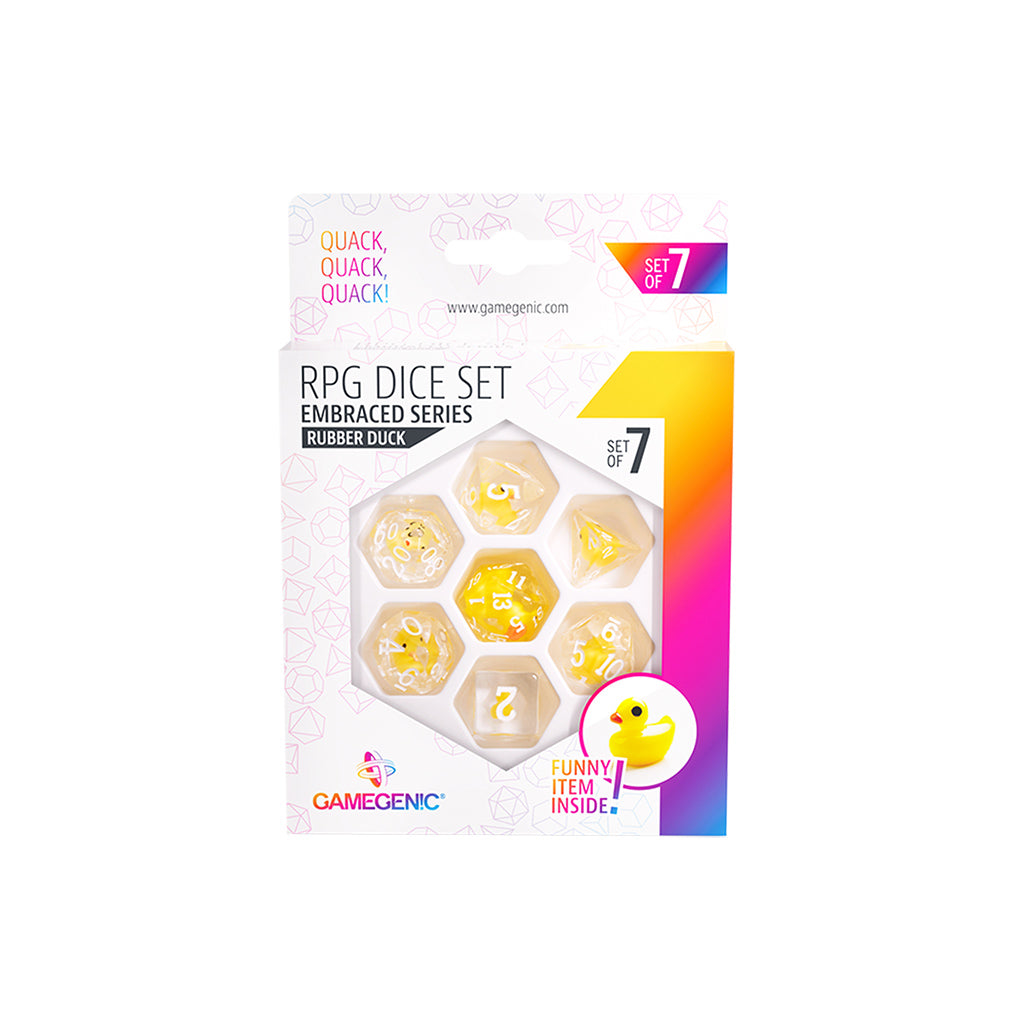 Gamegenic Embraced Series - Rubber Duck - RPG Dice Set (7pcs)