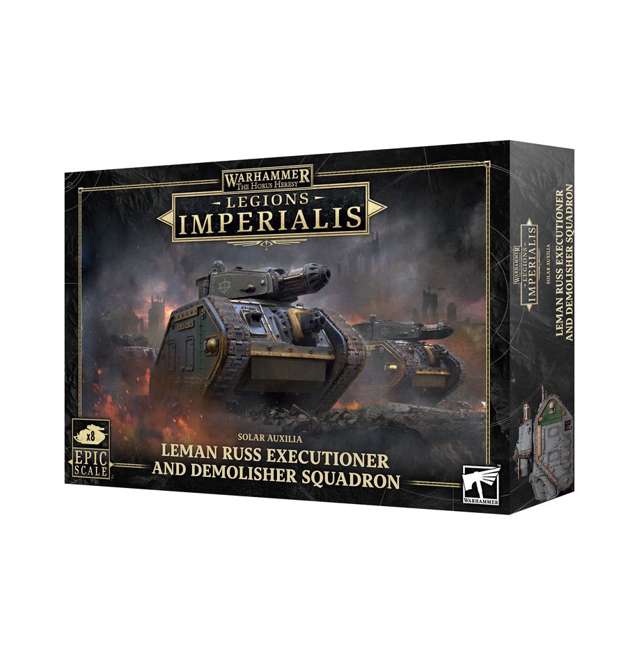 Legions Imperialis Solar Auxilia Leman Russ Executioner and Demolisher Squadron