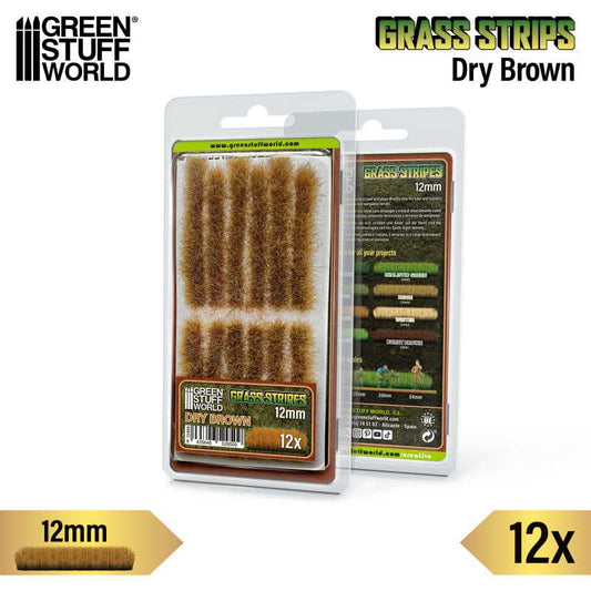 Grass Strips 12mm Dry Brown