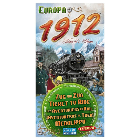 Ticket to Ride Europa 1912 Board Game Expansion Family Board Game Board Game for Adults and Family Train Game Ages 8+ for 2 to 5 Players Made by Days of Wonder