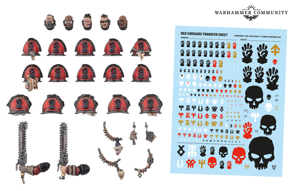 Chaos Space Marines Red Corsairs Upgrades & Transfers